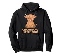 Highland Cow Grandma's Little MOO Cowgirl écossaise Amusante Sweat à Capuche