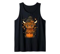 Highland Cow Halloween Cute Pumpkin Débardeur