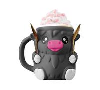 Highland Cow Ice Ice Cream Gup Holder - Féche, porte-pinte de crème glacée de vache, cuve de support de glace | Bire Can Cups Home Decor for Freezer Soda Camping Vispings Movie Nights Picnic