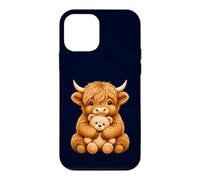 Highland Cow Jouet câlin bovins écossais pour Amoureux des Animaux Coque pour iPhone 12 Mini