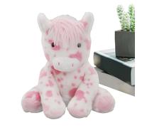 Highland Cow Jouet en peluche Rose pâle pour cadeau de Saint-Valentin et d'anniversaire