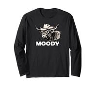 Highland Cow Lover Moody Western Cattle Rancher Manche Longue
