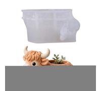 Highland Cow Mold - Décoration de table 3D - Moule décoratif 3D pour salle de classe, école, Noël, cour, ferme, jardin, crèche et Halloween