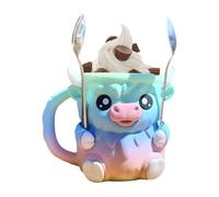 Highland Cow Porte-pinte à glace avec base antidérapante pour Ben & Jerry's 473,6 g, cadeau pour les amateurs de vache Highland