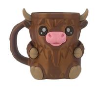 Highland Cow Porte-pinte de glace pour Ben et Jerry avec poignée, cadeau Ferdinand The Bull Lover, acier inoxydable