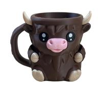 Highland Cow Porte-pinte de glace pour Ben et Jerry avec poignée, cadeau Ferdinand The Bull Lover, acier inoxydable