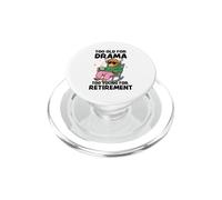 Highland Cow Too Old for Drama Retirement Humour PopSockets PopGrip pour MagSafe