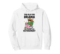 Highland Cow Too Old for Drama Retirement Humour Sweat à Capuche