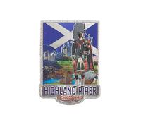 Highland Piper Foil Stamped Magnet - NA - One Size