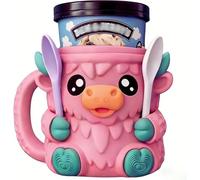 Highland - Porte-pinte à glace en forme de vache des Highlands, avec poignée - Adorable récipient isotherme pour glaces et crèmes d'animaux - Anti-fuite - Confortable - Pour les amateurs de vache des