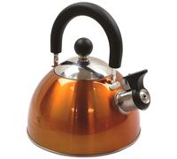 HIGHLANDER 2L INOX LUXE LÉGER SIFFLEMENT CAMPING BOUILLOIRE ORANGE
