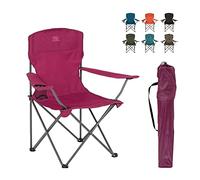 Highlander Chaise de camping pliante, siège d'extérieur léger et durable, parfait pour le camping, les festivals, le jardin, les excursions en caravane, la pêche, la plage, les barbecues, baie