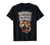 Highlander écossais avec Un Verre de Scotch T-Shirt