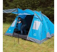 Highlander Elm 4 Abri-Vent 4 Personnes Bleu Vif Avec 2 Chambres