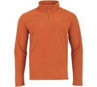 Highlander Ember Toison Hommes Manche Longue Quart De Zip Doux Pumpkin Orange