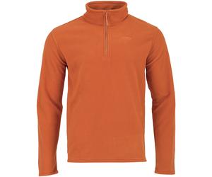 Highlander Ember Toison Hommes Manche Longue Quart De Zip Doux Pumpkin Orange