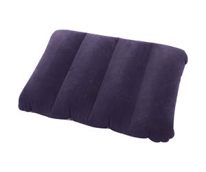 Highlander En Train De Dormir PVC Floqué Gonflable Air Oreiller Voyage Floqué