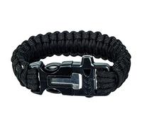 Bracelet Paracord Outdoor avec allume-feu Highlander - Black