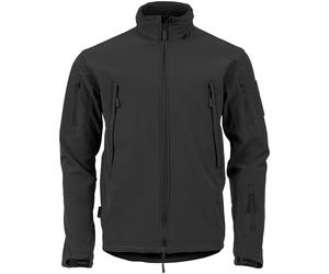 Highlander Tactical Soft Shell Hommes Manteau Chaud Imperméable À Capuche Noir