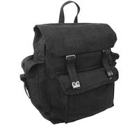 HIGHLANDER WEB EMPOCHÉE GRAND SAC À DOS COTON VINTAGE TOILE ARMÉE SAC À DOS NOIR