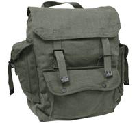HIGHLANDER WEB EMPOCHÉE GRAND SAC À DOS RANDONNÉE COTON SAC TOILE SAC À DOS OLIV