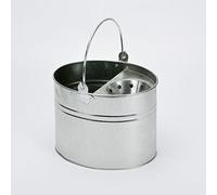Highlands Seau Vintage en métal galvanisé de qualité supérieure - 16 litres - Essoreuse Robuste et Durable - Poignée en Acier - pour Cuisine, Salle de Bain, Maison