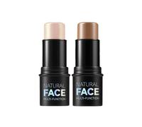 Highlight et Bronze Contour Stick, un bâton de contour et de modelage professionnel facile à utiliser, qui crée une couverture, dure longtemps et résiste à l'eau (#1,4, moyen)