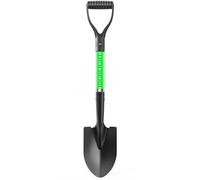 HIGHLIGHT Pelle de jardin à petit manche 71,1 cm de longueur totale, pelle à sable en métal pour enfants pour creuser et jardiner, poignée en FRP, vert