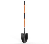 HIGHLIGHT Pelle de jardin de 142,2 cm, pelle ronde pour creuser, outil de jardin avec poignée en D, longueur totale de 142,2 cm, pour jardin, plage, voiture, neige, poignée en fibre de verre