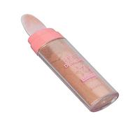 Highlight Powder Puff, Belle Texture LéGère en Plastique Shell Highlight Poudre Brillante 9 G Portable pour le Maquillage (Brun doré)