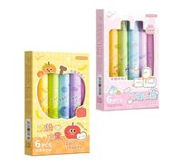 Highlighter effaçable : stylo à double tête - La mauvaise couleur peut être corrigée avec l'autre extrémité | Pour le Bible Planner Notes Fournitures De Bureau Scolaire