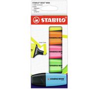 Highlighter - STABILO BOSS MINI - Pack of 5 - Assorted Colours Pack of 5 Assorte