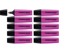 Highlighter - STABILO BOSS ORIGINAL - Pack of 10 - Lilac,2 + 5 mm