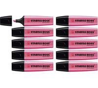 Highlighter - STABILO BOSS ORIGINAL - Pack of 10 - Pink