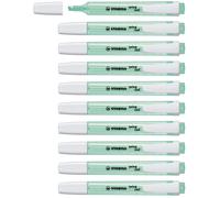 Highlighter - STABILO swing cool - Pack of 10 - Turquoise