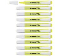 Highlighter - STABILO swing cool - Pack of 10 - Yellow