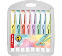 Highlighter - STABILO swing cool Pastel - Pack of 8 - Assorted Colours