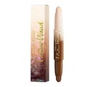 Highlighter Stick, Double Ended Contour Tool, 0.63x4.76 inches Waterproof Cream Concealer, Long Lasting Shading Formula Lightweight Luminizer, Daily Facial Makeup for All Day Wear