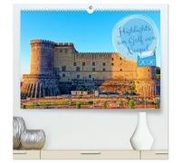 Highlights am Golf von Neapel (hochwertiger Premium Wandkalender 2026 DIN A2 quer), Kunstdruck in Hochglanz: Entdecken Sie die Glanzlichter des Golfs ... historische Ruinen und kulturelle Schätze.