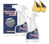 Highly Concentrated Steel Rust Remover Spray, Heavy-Duty Concentrated Rust Remover for Metals, Powerful Stainless Steel Rusts Removers for Iron, Quick-Acting (2Sets)