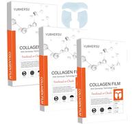 Highprime c-ollagen Lot de 3 films de collagènes purs de collagènes de haute qualité Film soluble Nanocollagènes solubles Patchs c-ollagen hydrolysés, film soluble Corée Highprime c-ollagen