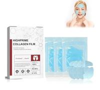 Highprime Collagen Film Mask - Melting Collagen Film, Korean Skincares High Prime Collagen Film, Soluble Collagen Film Face, Tightened Skin, Reduces Wrinkles, Brightening Face Mask (1Box)