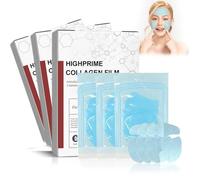 Highprime Collagen Film Mask - Melting Collagen Film, Korean Skincares High Prime Collagen Film, Soluble Collagen Film Face, Tightened Skin, Reduces Wrinkles, Brightening Face Mask (3Box)