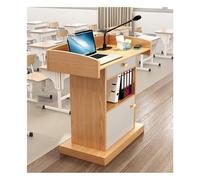 HighQuali Pupitre en bois avec base stable, parfait pour les écoles, les présentations et les événements, polyvalent et fiable (couleur bois)