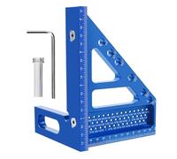 Highs Precisions Règle triangulaire en aluminium avec échelle claire pour menuiserie professionnelle et ingénierie