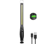 highsam Baladeuse Led Mecanicien, Lampe de Travail Rechargeable, COB Lampe Atelier Dimmable, Lampe de Poche LED pour Voiture, Garage, Camping (1 Pièces)