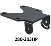 Highsider Akron-RS Pro Universal, support de plaque d immatricul Noir Noir