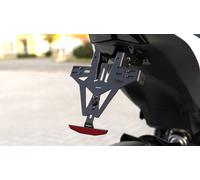 Highsider Akron-RS, support de plaque d immatriculation Noir Noir