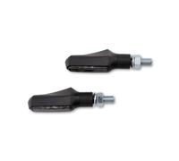 HIGHSIDER Clignotant LED smart Shorty Fin homologué - verre fumé - la paire