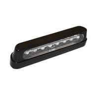 HIGHSIDER Éclairage de plaque LED smart plastique ABS - long - noir/fumé - à l'unité
